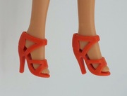 Buty dla lalki Barbie Standard i Curvy czerwone
