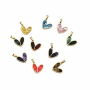 Zawieszka Stal Szlachetna Serce Róż/Czarny/Fiolet/Granat