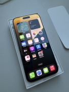 Śliczny iPhone 16 Pro Max 256 Srebrny bateria 100%