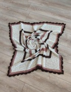 Chusta narzutka obrus na szydełku 