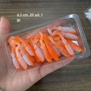 Gumy wędkarskie . 20 szt. 4,3 cm. 1 gr.
