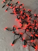 Lampki Choinkowe Goliat 100 lampek 5,5m Czerwone Łańcuch Świąteczny