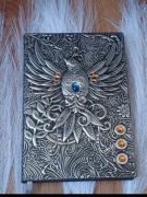 Piękny tłoczony notes notatnik A5, ptak 3D