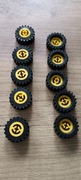 Lego Technic Koła (opona + felga) 2346 30x10,5 - żółte 4 sztuki