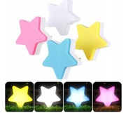 4x LAMPKA NOCNA LED ENERGOOSZCZĘDNA GWIAZDA CZUJNIK ZMIERZCHU