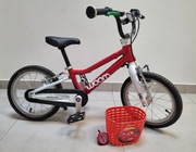 Rower dla dzieci Woom 2 czerwony, używany, stan bardzo dobry, gratisy!