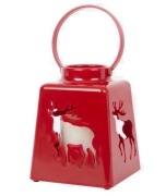 Świąteczna latarenka LED – czerwony renifer