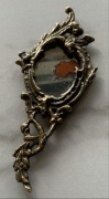 Mosiężna ramka lusterko AMOR vintage