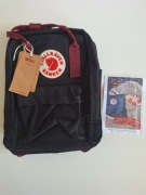 fjallraven kanken plecak torba mini 28x24 czarny lisek logo