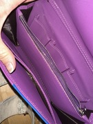 Lacoste kopertówka fioletowo- niebieska