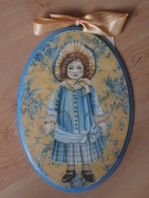 Medalion decoupage retro