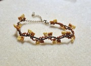 Bransoletka z koralików Toho i Miyuki Stal szlachetna Handmade