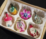 Bombki prl retro ozdoby choinkowe vintage kształtki 