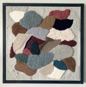 obraz punch needle boho floral natural