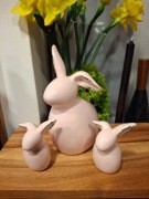 ZAJĄC ZAJĄCZKI 3 SZT RÓŻ JAK HOME&YOU