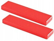 LEGO PŁYTKA GŁADKA 1X4 CZERWONA - 2 SZTUKI