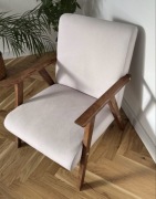 Krzesło fotel vintage PRL retro drewno