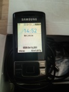 Samsung klasyczny telefon + ładowarka i słuchawki – retro