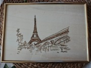 Obraz z widokiem wieży Eiffla 