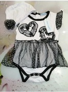 Nowy komplet body + czapeczka dla dziewczynki