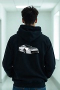 Męska Czarna Bluza M Toyota Supra Back