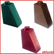 LEGO 60481 SKOS 65 1x2x2 ciemny brązowy, czerwony, zielony - 1 szt