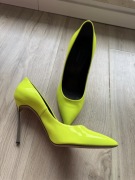 Szpilki Casadei neon oryginalne buty na pokazach obcasie
