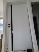 Drzwi wewnętrzne 90 POL-SKONE ESTATO A01 szyba czarna