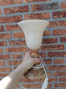 Lampka nocna 2 sztuki / gruby klosz / kamienna podstawa