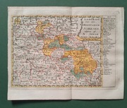 Śląsk Bytom Opole Wrocław mapa ca. 1759 Jonge