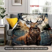 Ciepły koc z polarkiem 