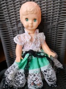 STARA LALKA PRL Z ODPUSTU ORYGINALNY UBIÓR