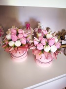 Flowerbox ze świec sojowych bukiet kwiaty