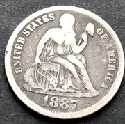 1887 One Dime USA