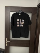 T-shirt męski z nadrukiem czarny Keya rozmiar M