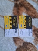 Karta Telefoniczna Zagraniczna 2Sztuki zwykla i zaokraglona