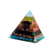 Orgonit Piramida Odpromiennik Akwamaryn Oliwin Cytryn Awenturyn Turkus