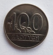 MONETA 100ZŁ 1990R