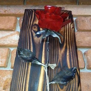 Róża ze stali handmade crafts