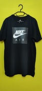 Koszulka  t-shirt  NIKE Air czarna-  czarne logo  długa z rozpor