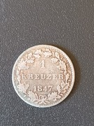 1 krajcar Wielkie Księstwo Hesji1847
