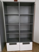 Regały Libelle LBLR81-J66 Agata Meble Forte S.A. biały szary siwy dziecko