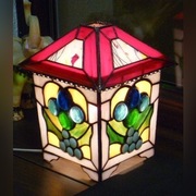 Lampa witrażowa -Lampion
