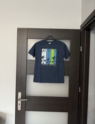 T-shirt chłopięcy granatowy z nadrukiem nowy rozmiar 152