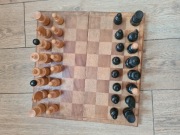 Szachy klubowe 1969 drewniane stare