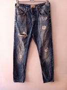 Spodnie dzinsy niebieskie roz.48 wymiary opis