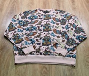 Bluza Delusions of Grandeur XL Sowy Zamki Różowa