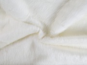 Dzianina sztuczne futro kolor biały kupon 95cmx150cm 