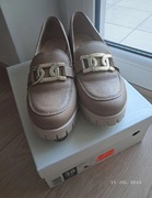 Półbuty damskie beżowe