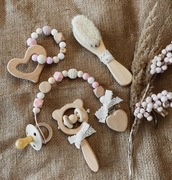 ZAWIESZKA GRYZAK SMOCZEK PREZENT CHRZEST URODZINY